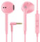 LUDOS Zenith Écouteurs, Garantie 2 Ans, Écouteur Intra-Auriculaires Filaires, Casque avec Microphone, Compatible avec Tablettes et Ordinateurs Portables Samsung, Huawei, iPhone, MP3 Players - Rose
