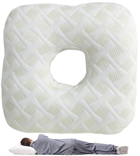 Öronpiercingkudde: Bärbara resekuddar, Minnesskum Donut-formad sovkudde, skyddande för 30 x 30 x 50 cm örhängen | För