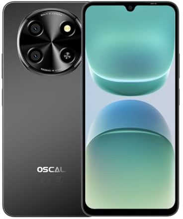 OSCAL TIGER 8 Smartphone 5G, 12+128GB (fino a 2TB TF), Display 6,88″ HD+ 120Hz, Unisoc T8100 Octa-Core, Fotocamere 16+8MP, Batteria 5000 mAh + 18W Fast Charge, Dual SIM/NFC/GPS, Nero Platino