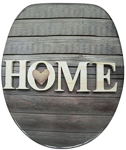 Sanilo WC Sitz mit Absenkautomatik, hochwertiger Toilettendeckel, einfache Montage, stabile Scharniere, Welcome