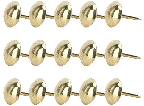 100pcs tappezzeria chiodi chiodi chiodi mobili, tondo a testa larga chiodi chiodi chiodi decorativi disegno perno 11x17mm(#2)
