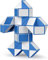 ROXENDA Serpent Magique avec 60 Blocs, Magic Snake Cube Twist Puzzle - Jeux de Puzzles 3D Fidget Cube Serpent Magique Cadeau Anniversaire pour Enfants et Adultes - 1 Pack (Bleu)