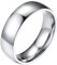 PROSTEEL Ring für Herren Edelstahl Bandring Größe 54 hochglanzpoliert 6mm breit Simple Wedding Ring Trauring Partnerring für Männer Modeschmuck Accessoire für Geburtstag Jahrestag