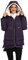 VOGMATE Doudoune à Capuche pour Femme Hiver Chaud Épais Doudoune Manteau Coupe-vent pour Femme, Violet Foncé, L