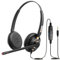 Arama Cell Phone Headset with Microphone Noise Cancelling & Call Controls, 3.5mm Jack Headphone for iPhone Samsung Mobile Phone Computer, Business Zoom Skype Call Center Home Office