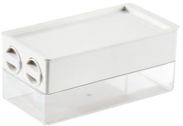 YuWangg Eiswürfelbehälter Mit Deckel Und Behälter,Wiederverwendbare Eiswürfelform,Behälter Eiswürfelschale Gefrierschrank Eiswürfelbereiter,Für Liebhaber von Eisgetränken