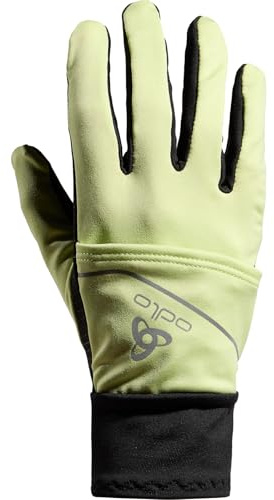 Odlo Guantes Deportivos para Hombre y Mujer Intensity Cover Safety Light I Guantes de Ciclismo I Guantes de Running