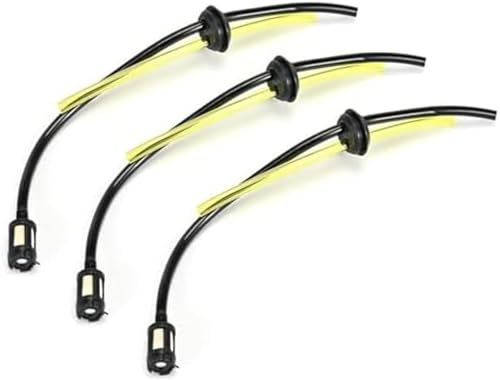 Szwaldaper Universal Fuel Line Hose Tube,Strimmer Fuel Pipe,Universal Grass Trimmer Fuel Line,Fuel Hose, for Blower Lawnmower Chainsaw Replacement Parts,3PCS Car Oil Return Pipe