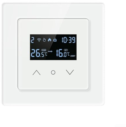 Smart Thermostat WiFi Temperature Control Switch For Tuya System Featuring Multiple Operation Modes And Child Lock Safety For Home Heating Control(wall-mounted boiler)