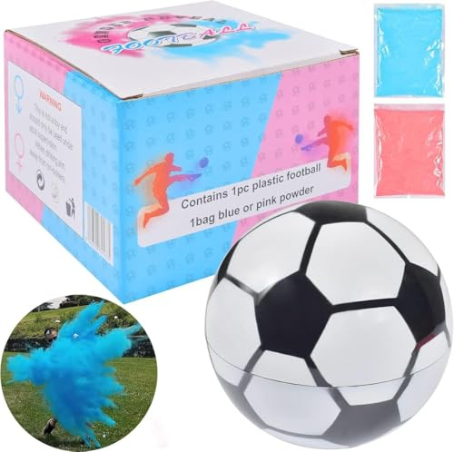 Gender Reveal Football,bebé sorpresa futbol,Sala de fiestas de revelación de género,Balón de fútbol revelador de género niña o niño,kit completo para Baby Shower