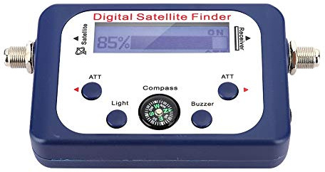 TOPINCN Medidor de Buscador de Señal Satelital Digital con Pantalla LCD, Medidor de Señal Satelital de Alto Rendimiento para una Fácil Instalación, Adecuado para Uso en Exteriores, Material ABS