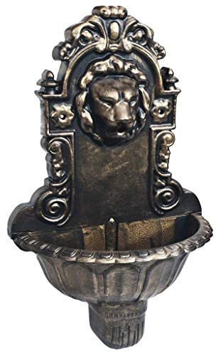 Sophrelle Fontana a Muro Design a Testa di Leone Bronzo Marrone,48222