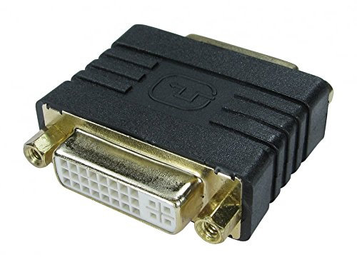 rhinocables - DVI-I Dual Link Coupler | Female Gender Changer Adapter | Gold Flashed Contacts for Durability | Connects Monitors, Projectors, HDTVs | Easy Installation
