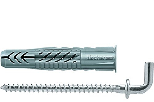 Universaldübel UX mit Rand und Winkelhaken - 6x35-25 Stück - Fischer Dübel