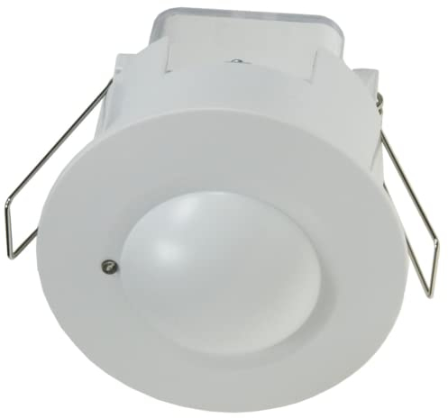 ChiliTec Decken Einbau Bewegungsmelder Unterputz 360° HF Radar 230V sensibel Hochfrequenz Präsenzmelder Einstellbar Weiß