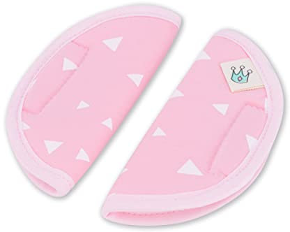 JYOKO KIDS Gurtpolster Universal für Babyschale Größe 0, Buggy, Autositz (Größe 0, Pink Sparkles)