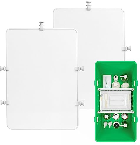 DGLOZE 2PCS Divider Tray for Bogg Bag X Large - Divide Space and Organizer Bags - Beach Bag Accessories (White)