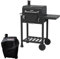 TAINO HERO Ensemble fumoir petit barbecue barbecue au charbon de bois Barbecue à gaz combiné Barbecue à gaz Chariot de barbecue Housse de protection