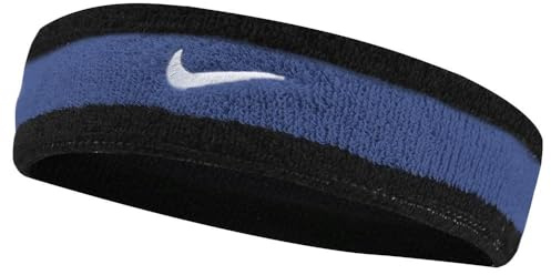 Nike Swoosh Headband (One Size) (Black/Blue)