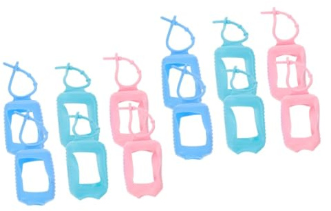 Beatifufu 12pcs Multi-function Bottle Cover Travel Bottle Cover Holder Small for Men Women Silicone Travel Container Hanging