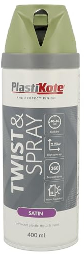 Plasti-kote 22122 400ml Premium Spray Paint Satin - Leafy Rise