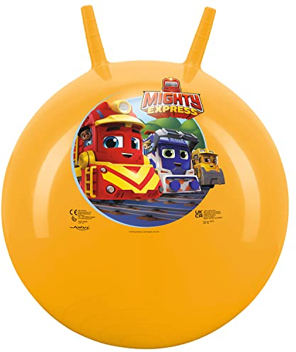 John 59545 Mighty Express Hüpfball, orange, 50 cm