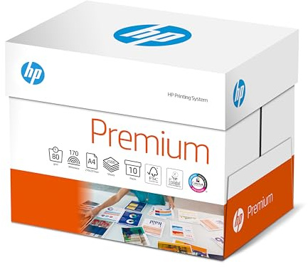HP kopieringspapper Premium CHP 851: 80 g/m², A4, 2 500 ark (10 x 250), extra slät, vit – intensiva färger, skarpt teckensnitt