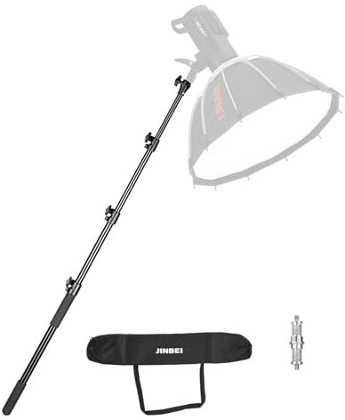 JINBEI 230 cm Supporto Telescopico Portatile Asta Telescopica Asta Stand con Facili Twist Locks Flash/Flash/Studio Video Lamp Stand