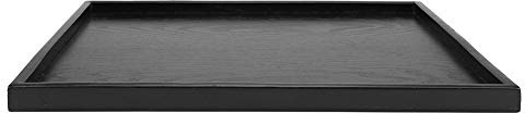 Vassoio da portata in legno, 40 x 30 cm, forma rettangolare, per tè, bevande, frutta, per servire cibo, patio, colazione, ristorante, barbecue, feste