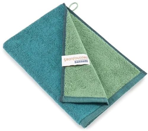 Bassetti New Shades Gäste-Handtuch aus 100% Baumwolle in der Farbe Grün V1, Maße: 40x60 cm - 9327884