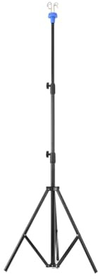 Cozyel Portable IV Pole, Drip Bag Rack, Intravenous Foldable Pole, Infusion Stand, IV Drip Stand Drip Irrigation Rack for Hospital, Clinics and Home Care, Adjustable Height, 4 Hooks