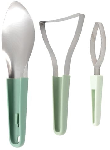 Splitter et éplucheur de mangue, éplucheur de mangue, Rettrage de cutter de fruits 3X 3X, Outil de coupe Slicer des fruits de cuisine pour l'avocat, la pastèque, le kiwi, la papaye