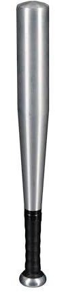 Relaxdays Baseballschläger Aluminium, 18 Zoll, Softballschläger, Baseball und Softball, Aluschläger leicht, Silber