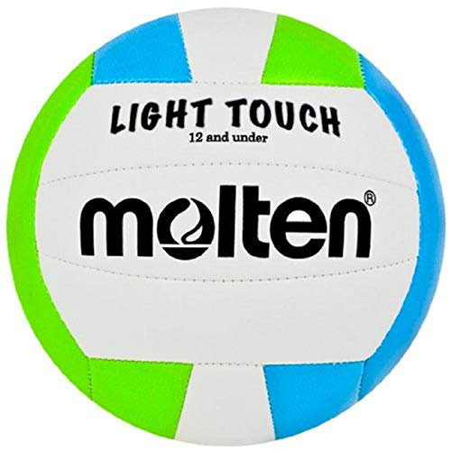 Molten MS240 Light Touch Volleyball, Green/Blue/White, 12 & Under/8.1 oz