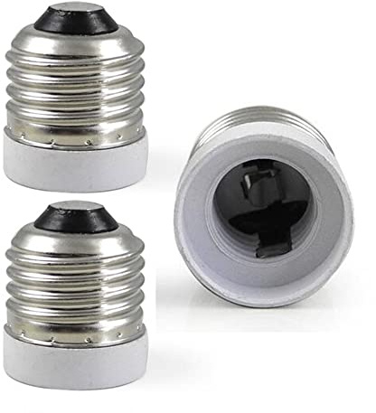 TWDRTDD FINELED 3-Pack E26 to E17 Socket Adapter,Medium Screw E26 to Intermediate Base E17 Light Bulb Socket Adapter Converter Reducer