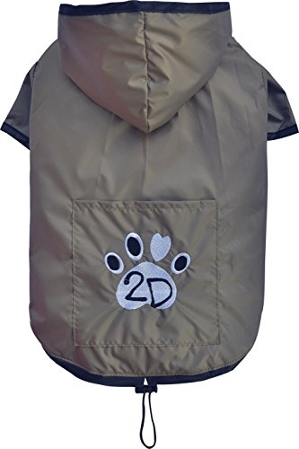 Doggy Dolly DR052 Hunderegenshirt, Größe: M, 2 beinig braun