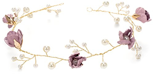 BESTOYARD Blumen Mädchen Kronen Haarband perlen Haarreifen Haar-Reben Hochzeit Braut Kopfschmuck