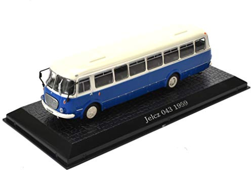 IXO/ALTAYA/ATLAS Jelcz 043 Bus Bus Fertigmodell aus Die-Cast Metall in Vitrine 1:72