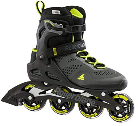 Rollerblade Macroblade 80 - Pattini in linea da uomo, per adulti, colore: nero e lime, ad alte prestazioni