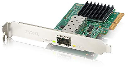 Zyxel 10G SFP+ Netzwerkadapter PCIe-Karte | 10G SFP+ Slot (Glasfaser), PCIe 2.0/3.0 X4 | Für Windows Server, Win 8, 10 & Linux. Inkl. Standard- und Low-Profile-Halterungen [XGN100F]