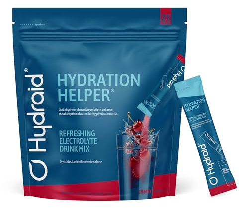 HYDRAID Hydration Helper® CHERRY – Boisson Électrolyte Premium (1118mg d'Électrolytes) pour Sport & Récupération Rapide – 25 Sachets Saveur Cerise