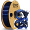 Eono Zweifarbig Gradient Filament, PLA Filament 1.75mm, Silk Zweifarbig Schwarz Blau, 1kg Spule +/- 0,03 mm (2.2lbs)