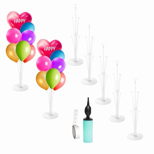 7 supporti per palloncini, supporto per palloncini, accessori per palloncini da tavolo, supporto per palloncini, accessori per feste e compleanni