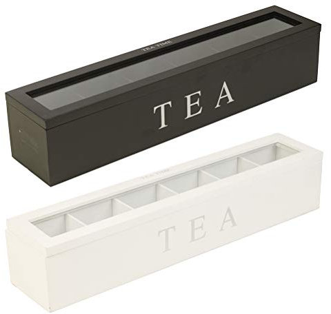 Scatola Porta tè, Elegante Organizer per Buste da caffè in Legno Antipolvere (Focketyy9fvsbum2g-10100026)