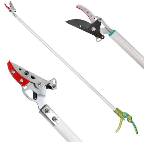 FLORA GUARD 80cm Tree Pruner, Tree loppers Long Reach - Lightweight & Strong, Ideal for Removing High Branches and Fruit Picking