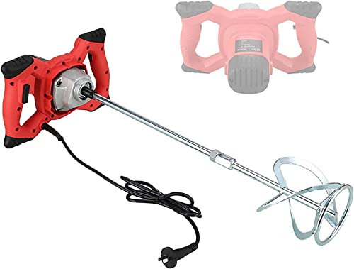 LYDBMYT Mezclador de Cemento con paletas, 2100 W, Taladro Mezclador eléctrico para Pintura y mortero, 220 V/110 V, 6 velocidades, agitador de Cemento para Yeso, Pintura y mortero