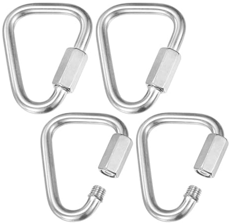 M METERXITY Quick Chain Link Connector, Stainless Steel Locking Repair Chain Links for Swing/Camping/Hiking/Backpack