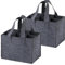 ClcIosis 2 unidades de soporte para botellas, 6 botellas, cesta para bebidas, bolsa de fieltro, para 6 botellas, fiesta, pícnic, bebidas, etc, gris, moderno