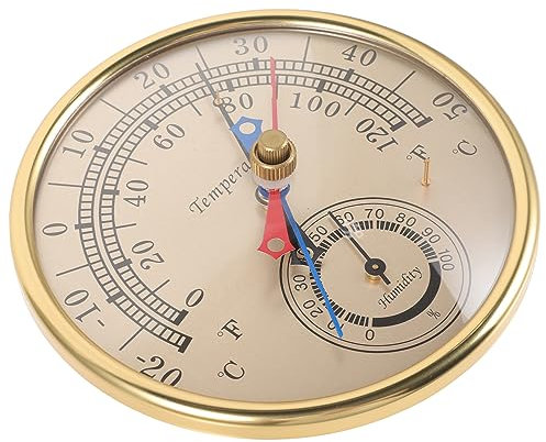HEMOTON Thermomètre Extérieur Et Hygromètre Pour Jardin Terrasse Mesure De Température Et Humidité Intérieure Et Extérieure