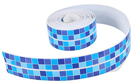 Ciieeo Cinta Para Juntas De Baño y Cocina, Tira Adhesiva Autoadhesiva De Pvc De 3.2 m x 3.8 Cm, Banda Decorativa Para Grietas Lavabo y Encimeras